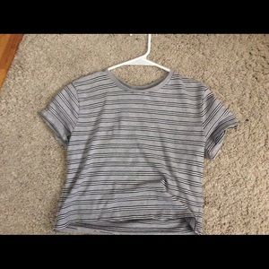 striped crop top, brandy melville super cute!